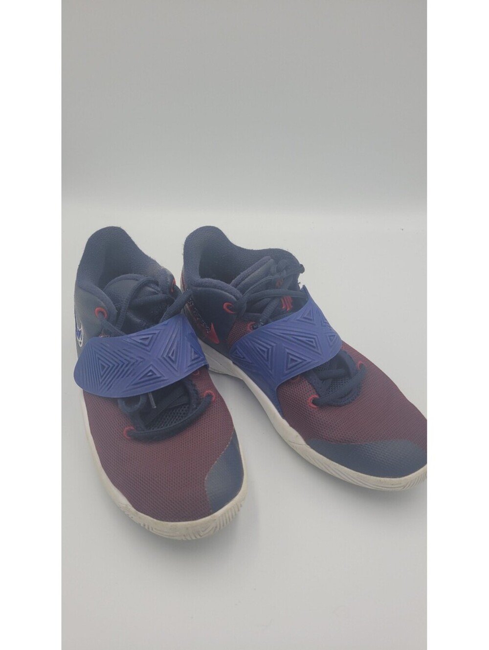Nike Kids' Basketball Shoes Size 6Y Blue and Red with Strap